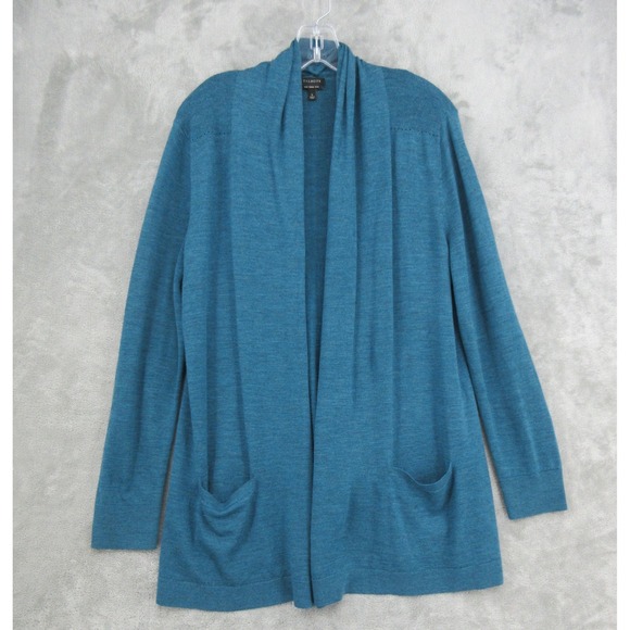 Talbots Sweaters - Talbots Sweater Womens Size L Merino Wool Open Front Cardigan Cozy Quiet Luxury